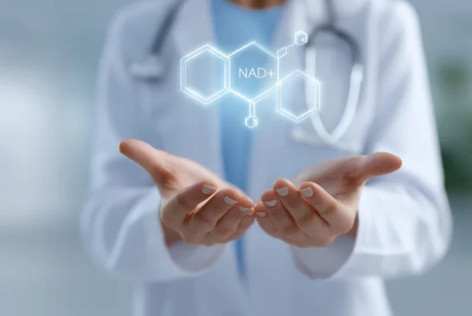 What are NAD injections diagram showing how physician-guided at-home NAD injection programs work for energy and healthy aging